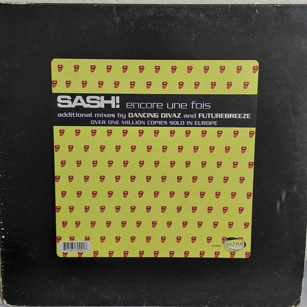 Sash! Encore Une Fois 12" Vinyl Single Ultra Records ULTR002 Dancing Divaz